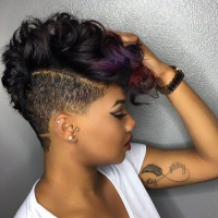 Short Top Long Back Black Hairstyles