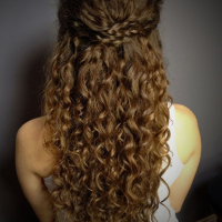 Half Up Half Down Long Curly Hairstyles