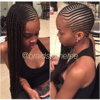 Black Braids To The Side Hairstyles