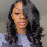 Medium Length Black Sew In Hairstyles