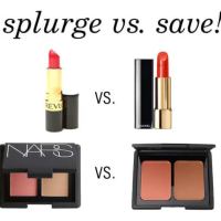 Splurge vs. Save: Red Lipstick and Blush/Bronzer