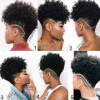 Tapered Natural Hairstyles With The Undercut