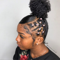 Natural Hair Rubber Band Hairstyles