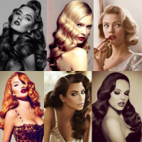 Retro Hairstyles For Long Curly Hair