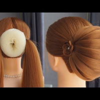 Bun Hairstyles For Lehenga For Short Hair