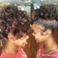 Curly Pin Up Hairstyles For Black Hair