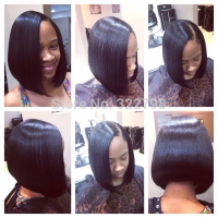 Black Woman Side Part Bob Hairstyles