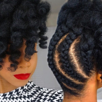 Pineapple Hairstyle For Natural Hair