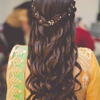 Hindu Bridal Hairstyles For Long Hair