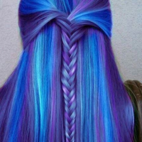 Cute Purple Hairstyles