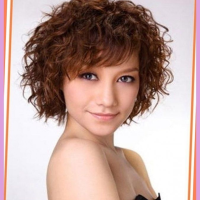 Short Curly Hairstyles With Bangs For Round Faces