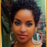 Short Black Hairstyles For Round Faces