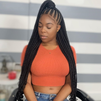 Cute Braided Hairstyles For Black Girls Half Up Half Down