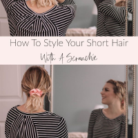 Hairstyles With Scrunchies Short Hair