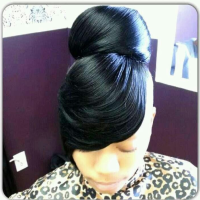 Piece Black Updo Hairstyles With Weave