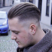 Combed Back Hairstyles Men