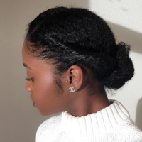 Simple Black Updo Hairstyles