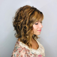 Medium Length Layered Curly Hairstyles