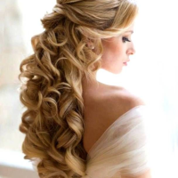 Bridal Hairstyles For Curly Long Hair