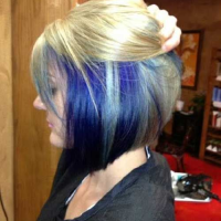 Blue Black And Blonde Hairstyles