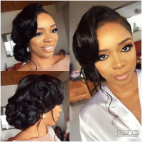 Black Bridesmaid Hairstyles Updo