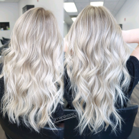 White Blonde Long Hairstyles