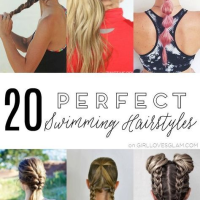 Hairstyles For Swimming With Long Hair