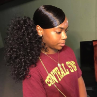 Cute Hairstyles For Black Girls With Weave Ponytail