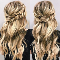 Half Braided Half Down Hairstyles