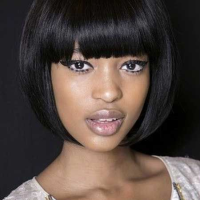 Long Hairstyles With Bangs Black Woman