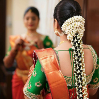 South Indian Wedding Hairstyles For Long Hair