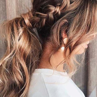 Braided Ponytail Wedding Hairstyles