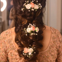 Bun Indian Bridal Hairstyles For Long Hair