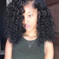 Long Curly Weave Hairstyles With Side Part