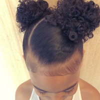 Hairstyles For Curly Hair Kids Black