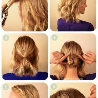 Tied Up Hairstyles For Short Hair