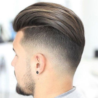 Slick Back Hairstyle Mens