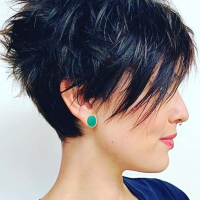 Short Razor Cut Hairstyles For Round Faces