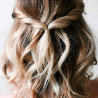 Half Up Half Down Wedding Hairstyles For Medium Length Hair