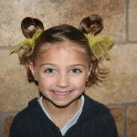 Easter Hairstyles: Bunny-Ear Pigtails