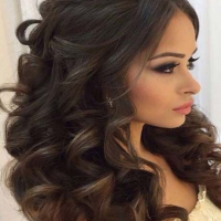 Curly Hairstyles For Long Hair Wedding