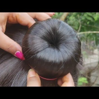 Easy Juda Hairstyle For Short Hair