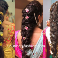 South Indian Wedding Reception Hairstyle