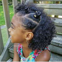 Black Hairstyles For Little Girls With Curly Hair