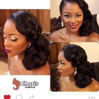 Black Pin Up Hairstyles