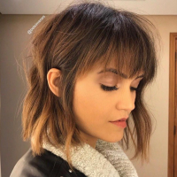 Medium Choppy Hairstyles With Bangs