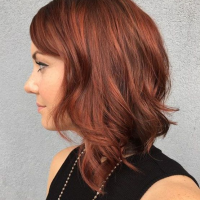 Short Dark Auburn Hairstyles