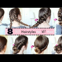 Quick Easy Cute Hairstyles For Wet Hair