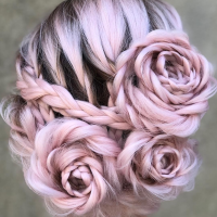 Braided Rose Hairstyle