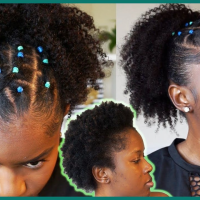 Rubber Band Natural Hairstyles